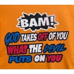 BAM WITH BLACK IMAGE  UNISEX T-SHIRT