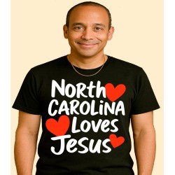 NORTH CAROLINA LOVES JESUS UNISEX T-SHIRT