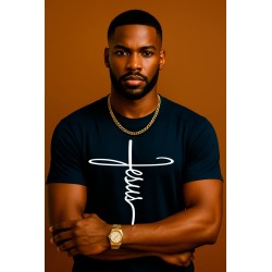 JESUS NAME AS THE  CROSS  UNISEX T-SHIRT