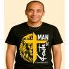 MAN OF FAITH  WITH YELLOW LION